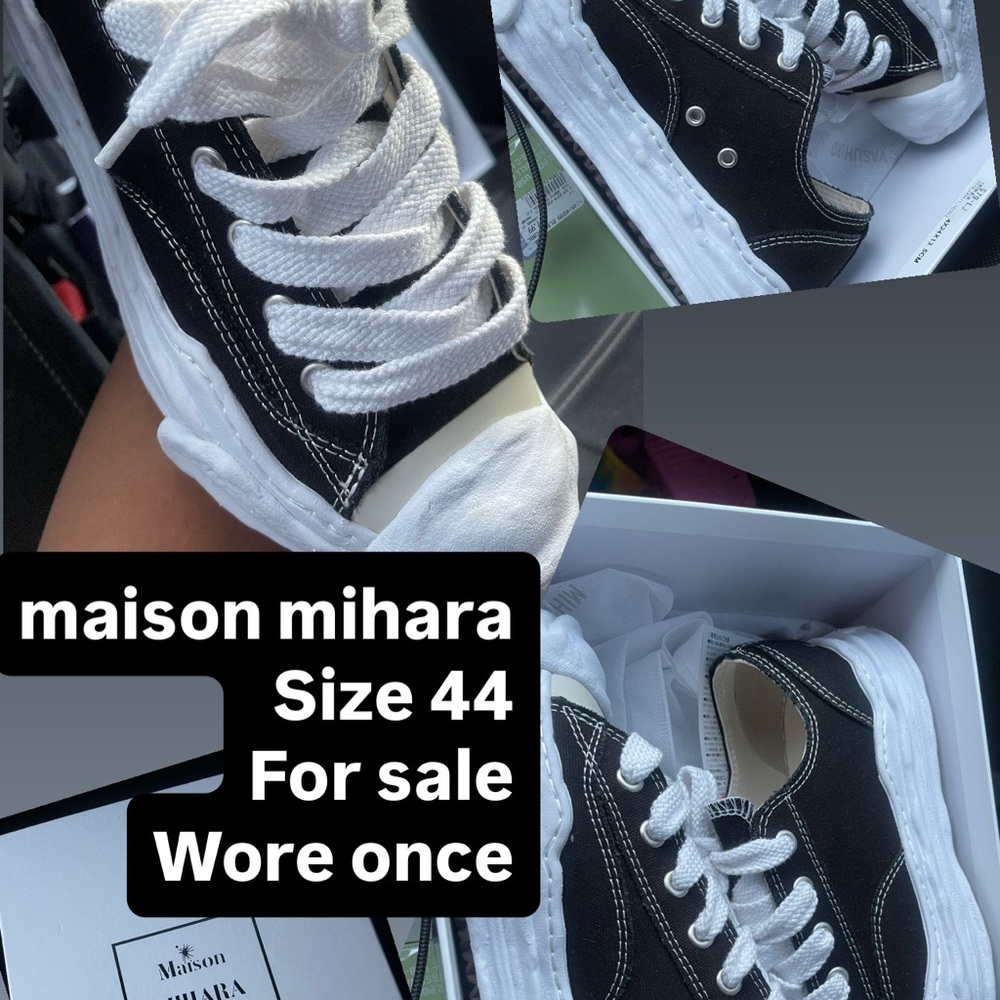 Maison Mihara Black Sneakers